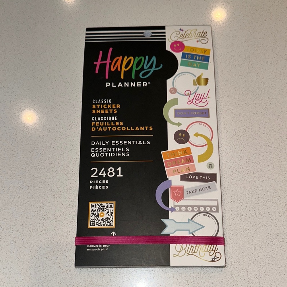 Happy Planner “Daily Essentials” classic Sticker Book